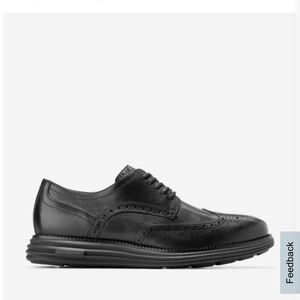 Cole Haan Black Leather Oxfords